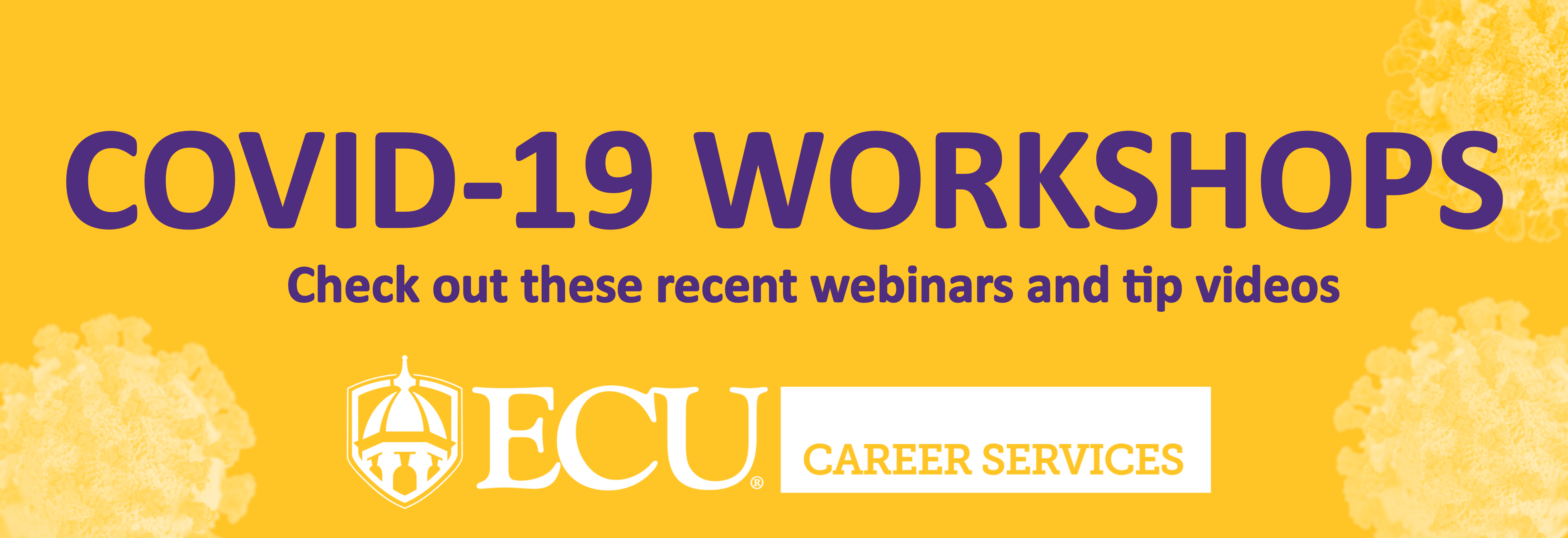 COVID-19 Workshops - check out these recent webinars and tip videos