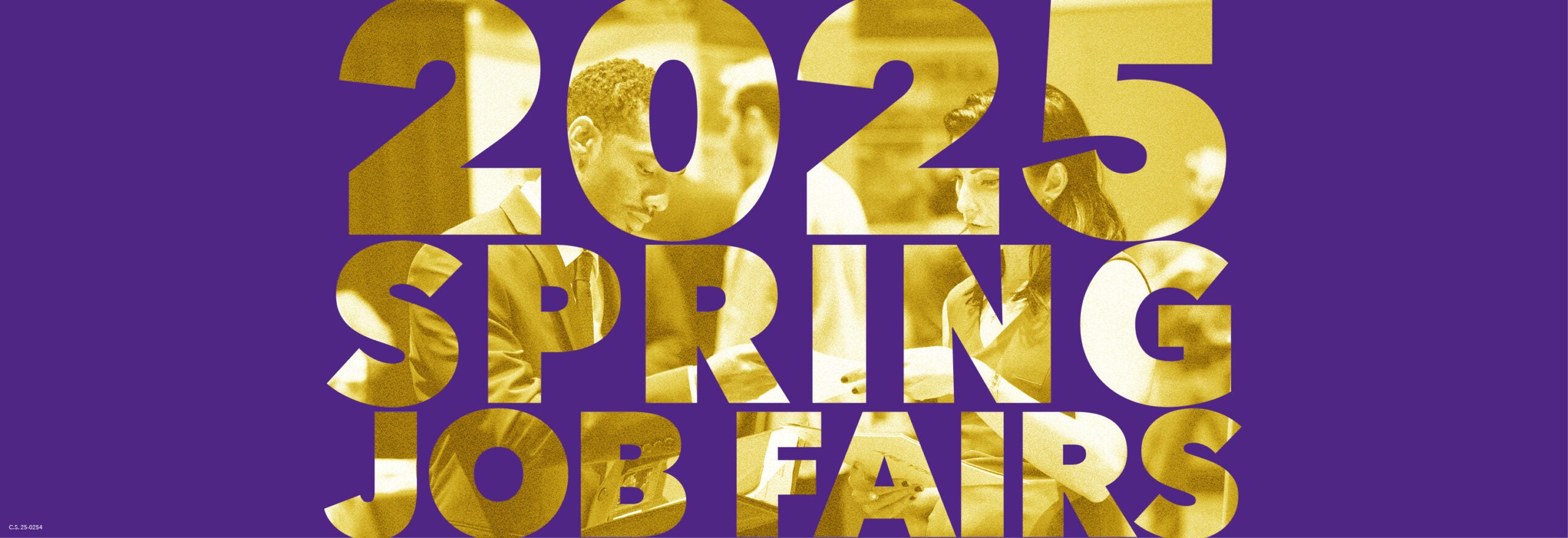 Save the Date 2025 Spring Job Fairs web banner